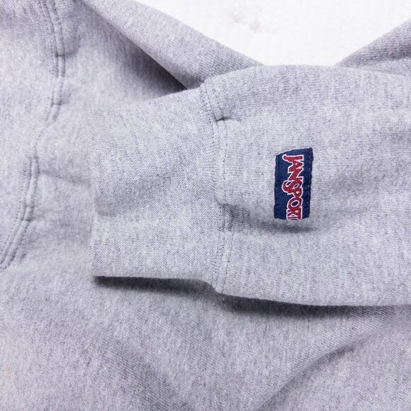 Vintage Harvard University Sweatshirt XL 90s JANSPORT Gray USA Made Embroidered - Picture 7 of 8